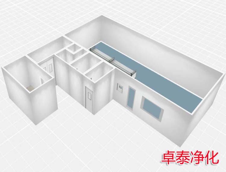 卓泰净化设计亚英体育在线（中国）登录入口三维立体图